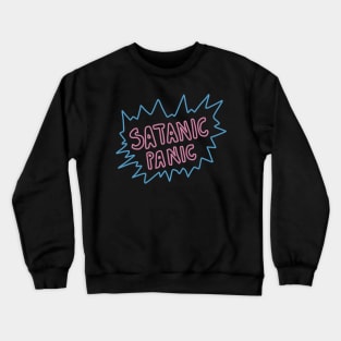 Satanic panic neon Crewneck Sweatshirt